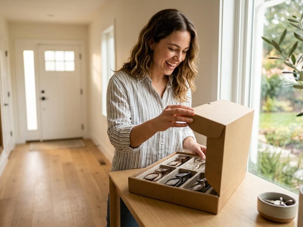 unboxing-new-prescription-glasse