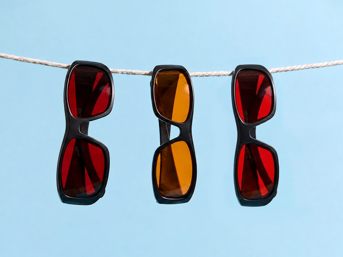 Compare Night Ease™ Dark Red, Red, and Orange lenses using third-party test results. Find the right tint for your evening routine and bedtime.